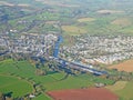 Aerial view of the River Dart in Devon