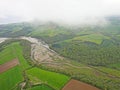 Aerial view of the River Erme, Devon