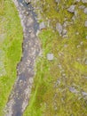 Aerial view of river in Mahon Falls, Mountain Breeze, Comeragh Royalty Free Stock Photo