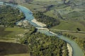 Aerial view of the river Royalty Free Stock Photo