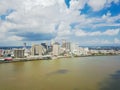 Aerial view riverside downtown New Orleans, Louisiana, USA Royalty Free Stock Photo