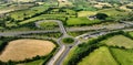 Aerial view of Roads and Infrastructure at Newry Bypass County Down Northern Ireland