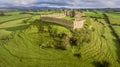 Aerial view. Roche castle. Dundalk. Ireland Royalty Free Stock Photo