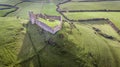 Aerial view. Roche castle. Dundalk. Ireland Royalty Free Stock Photo