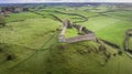 Aerial view. Roche castle. Dundalk. Ireland Royalty Free Stock Photo