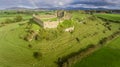 Aerial view. Roche castle. Dundalk. Ireland Royalty Free Stock Photo