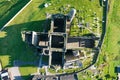 Aerial view of the Rock of Cashel, also known as Cashel of the Kings and St. Patricks Rock in Cashel, Ireland Royalty Free Stock Photo