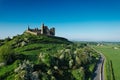 Aerial view of the Rock of Cashel, also known as Cashel of the Kings and St. Patricks Rock in Cashel, Ireland Royalty Free Stock Photo