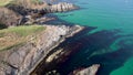 Aerial view of rock formations The ships near Sinemorets, Bulgaria