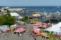 Aerial view of Rockland Harbor, Maine