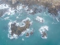 Aerial View of Rocky Coastline of Northern California Royalty Free Stock Photo