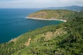 Aerial view of rocky coastline in Phuket island beautiful sea in sunny summer day Tourism and vacations concept Royalty Free Stock Photo