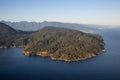 Aerial Landscape View of Howe Sound Royalty Free Stock Photo