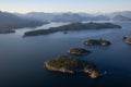 Aerial Landscape View of Howe Sound Royalty Free Stock Photo