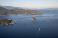 Howe Sound Aerial Landscape View Royalty Free Stock Photo