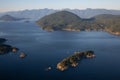 Howe Sound Aerial Landscape View Royalty Free Stock Photo