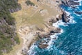 Aerial View of Rocky Northern California Coastline Royalty Free Stock Photo