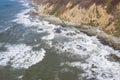 Aerial View of Rocky Northern California Coastline in Sonoma Royalty Free Stock Photo