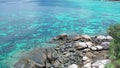 Aerial view rocky part of amazing Koh Kra island in Thailand