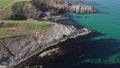 Aerial view of rocky shore near Sinemorets, Bulgaria