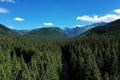 Aerial view of Rohace National Park, part of the Western Tatras in Slova Royalty Free Stock Photo