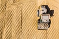 Aerial View. Roller steamroller or vibratory roller machine working on road construction site of new road. Highway Royalty Free Stock Photo