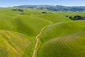 Aerial View of Rolling Hills in Tri-Valley, Northern California Royalty Free Stock Photo