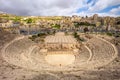 Aerial view of Roman Theatre in Amman, Jordan Royalty Free Stock Photo