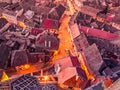 Aerial view of Romanian city Sibiu