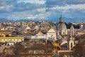 Aerial view of the Rome city with beautiful architecture, Italy Royalty Free Stock Photo