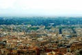 Aerial view of Rome city from St Peter Basilica roof Royalty Free Stock Photo