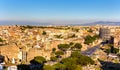 Aerial view of Rome with Colosseum Royalty Free Stock Photo