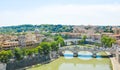 Aerial view of Rome Royalty Free Stock Photo