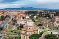 Rome skyline, Colosseum, Roman Forum, Rome, Italy. Royalty Free Stock Photo