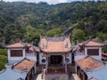 Aerial view roof top Jade Emperor God Temple Air Itam.