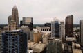 Aerial View Rooftops and Buildings on Charlotte North Carolina Royalty Free Stock Photo