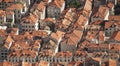 Aerial view of the rooftops of Dubrovnik