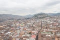Aerial view rooftops Quito Ecuador South America
