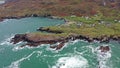 Aerial view of the Rosguil Pensinsula by Doagh - Donegal, Ireland