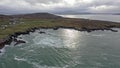 Aerial view of the Rosguil Pensinsula by Doagh - Donegal, Ireland