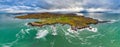 Aerial view of the Rosguil Pensinsula by Doagh - Donegal, Ireland