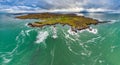 Aerial view of the Rosguil Pensinsula by Doagh - Donegal, Ireland