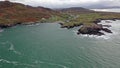 Aerial view of the Rosguil Pensinsula by Doagh - Donegal, Ireland