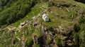 Aerial view of Rossa in Switzerland