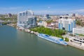 Aerial view of Rostov-on-Don and River Don. Russia Royalty Free Stock Photo