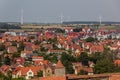 Aerial view of Rothenburg ob der Tauber, Bavaria state, Germa Royalty Free Stock Photo