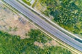 Aerial view on the route Royalty Free Stock Photo