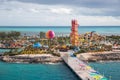 Aerial View of Royal Caribbean`s CocoCay Royalty Free Stock Photo