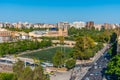 Aerial view of royal monastery of holy trinity in Valencia, Spain