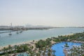 Aerial view of Royal Pool in Atlantis Hotel Dubai Royalty Free Stock Photo